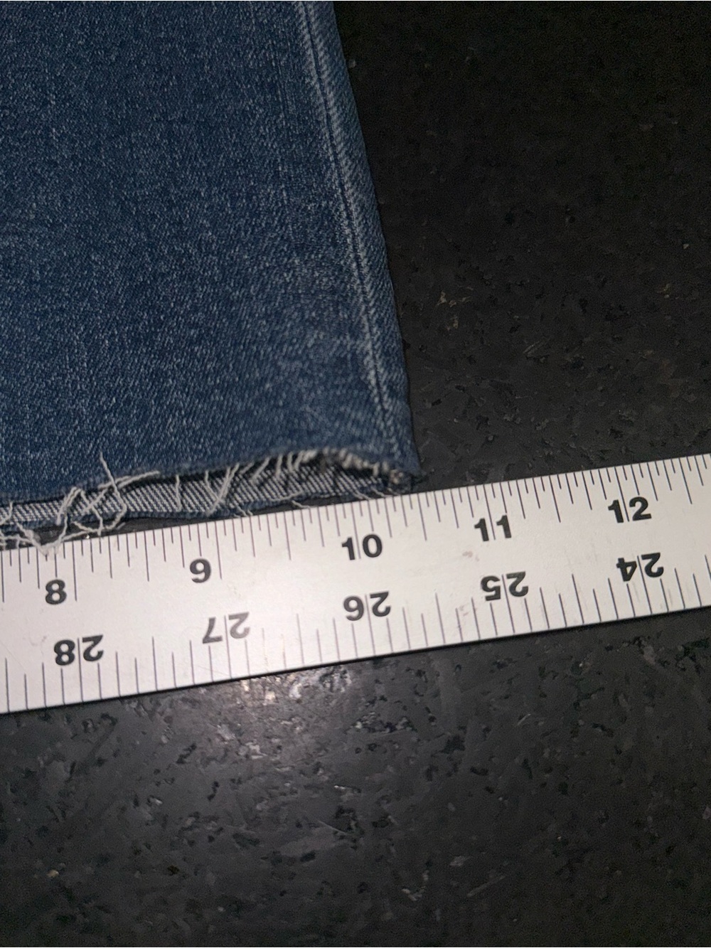 NEW Joe's High Rise Wide-Leg Raw Hem Empower Medium Wash Denim Blue Jeans 26x32 - Picture 12 of 12